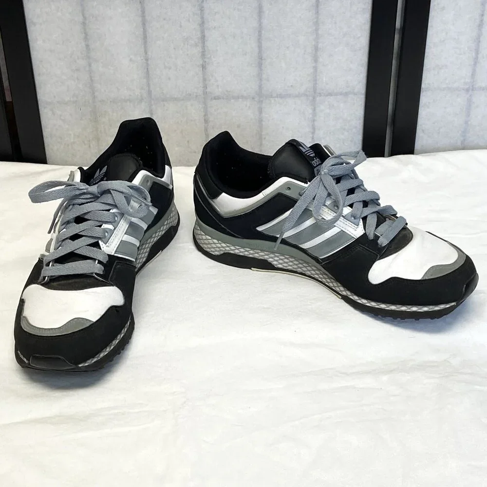 Adidas ZXZ ADV 2008 Retro Black Grey White 10.5 Lace Up Low Top Running Shoes